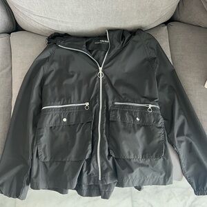 Zara Water repellent jacket. Color Black. Size xs (runs big)